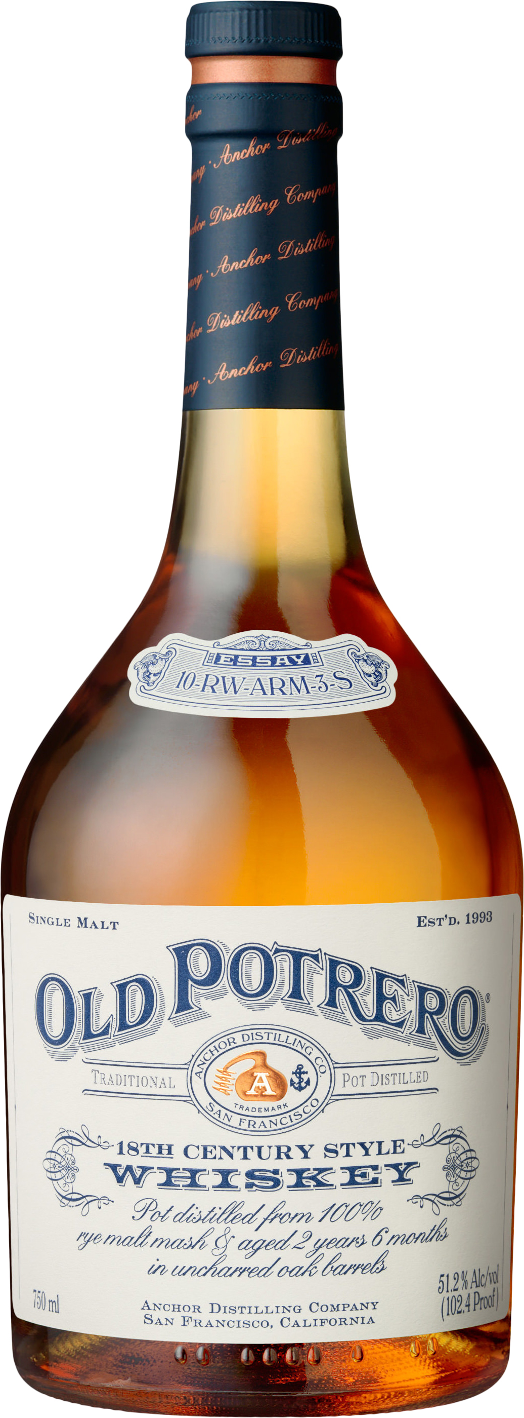 Old Potrero 18th Century Style 100% Rye Malt Whiskey