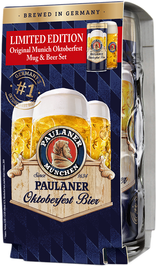 Paulaner Oktoberfest Bier with Liter Mug
