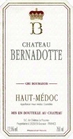 Chateau Bernadotte Haut Medoc 2016