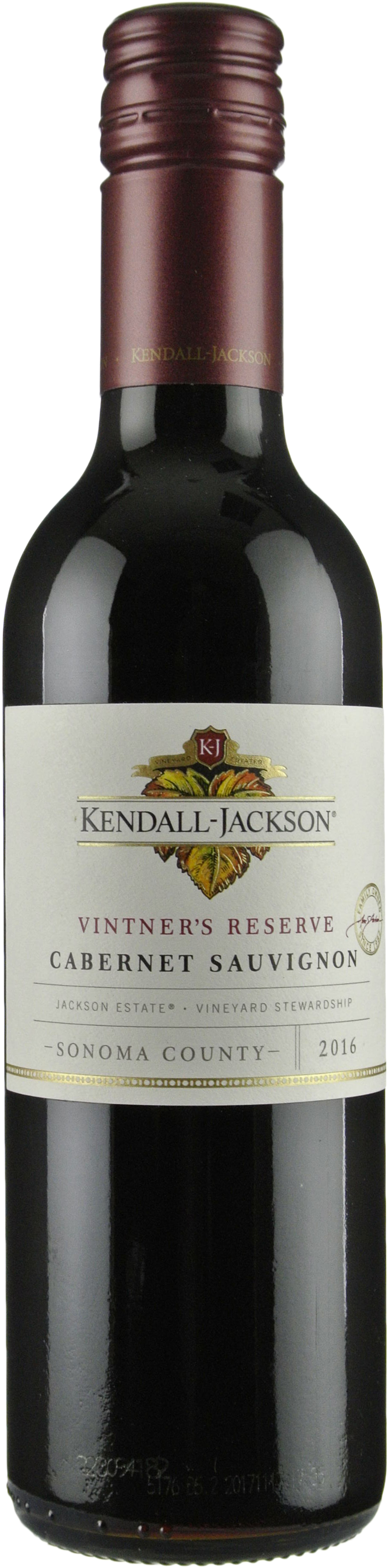 Kendall Jackson Cabernet Sauvignon Vintner's Reserve 2018 Half Bottle