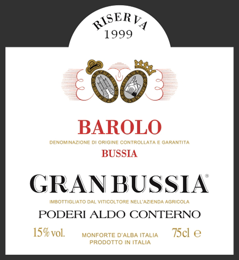 Aldo Conterno Barolo Granbussia Riserva 2001