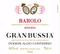 Aldo Conterno Barolo Granbussia Riserva 2000