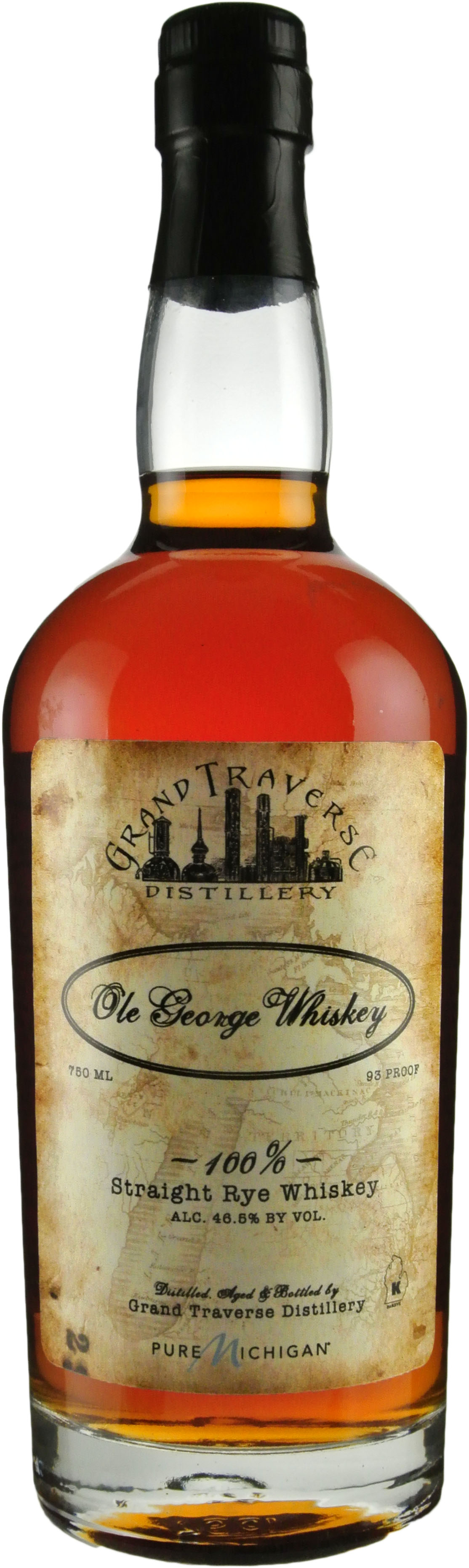 Ole George 100% Rye Whiskey by Grand Traverse Distillery