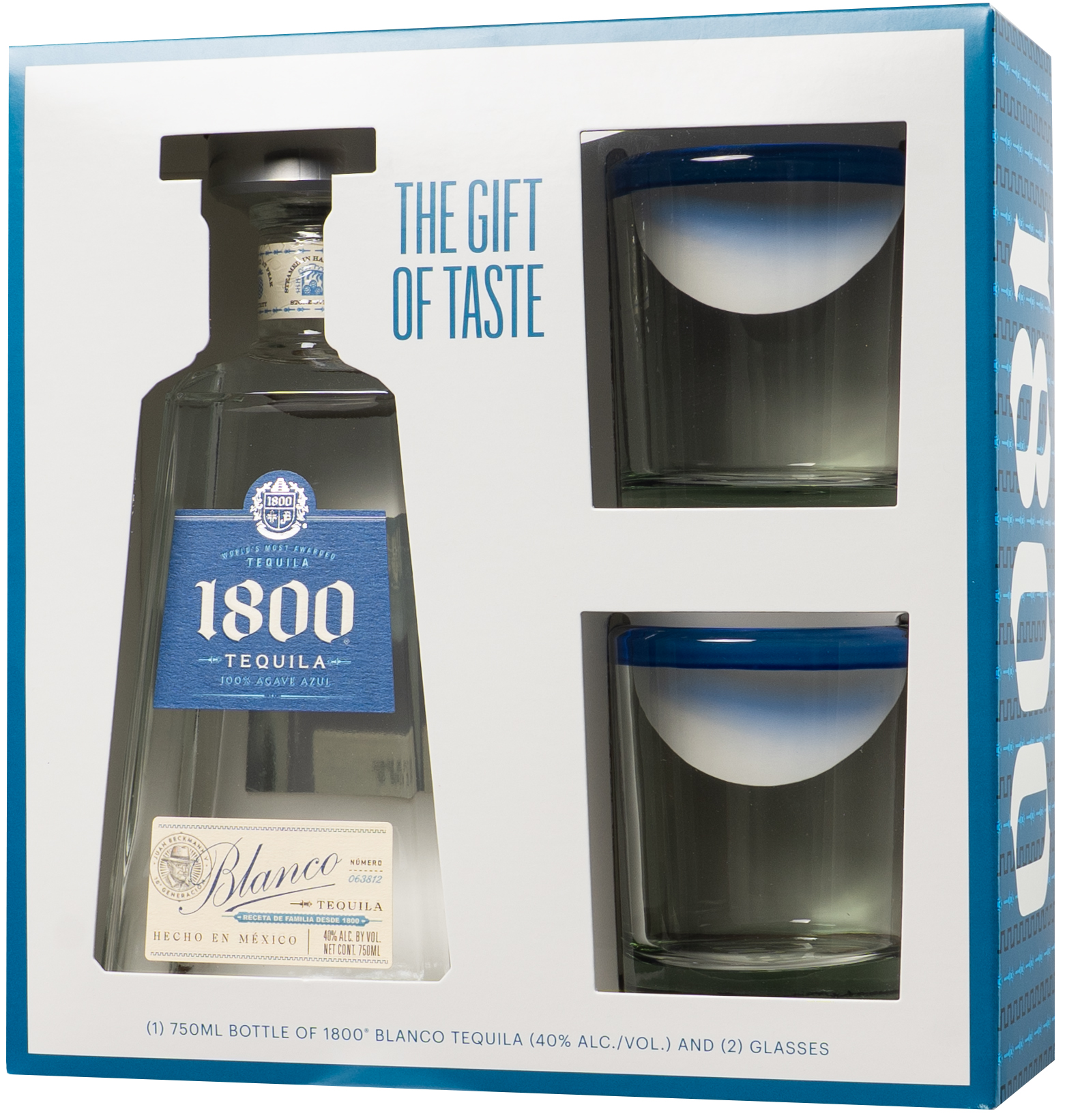 国内正規品！未開封！1800 Tequila アニェホ 750ml 2本セット 1800 Silver Tequila Gift Set | 750 ml Bottle