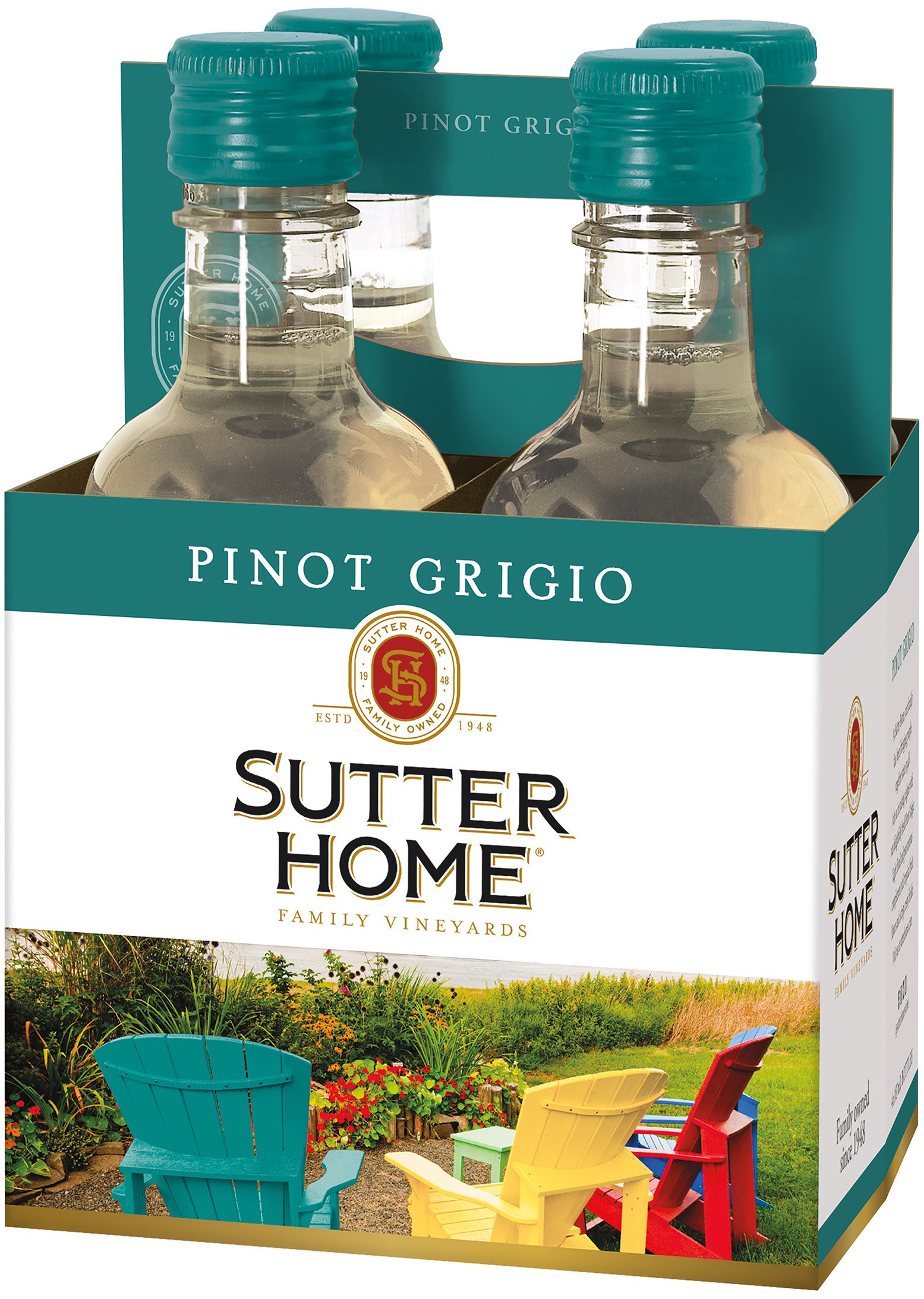 Sutter Home Pinot Grigio 4 Pack 4 pack of 187 ml Bottle