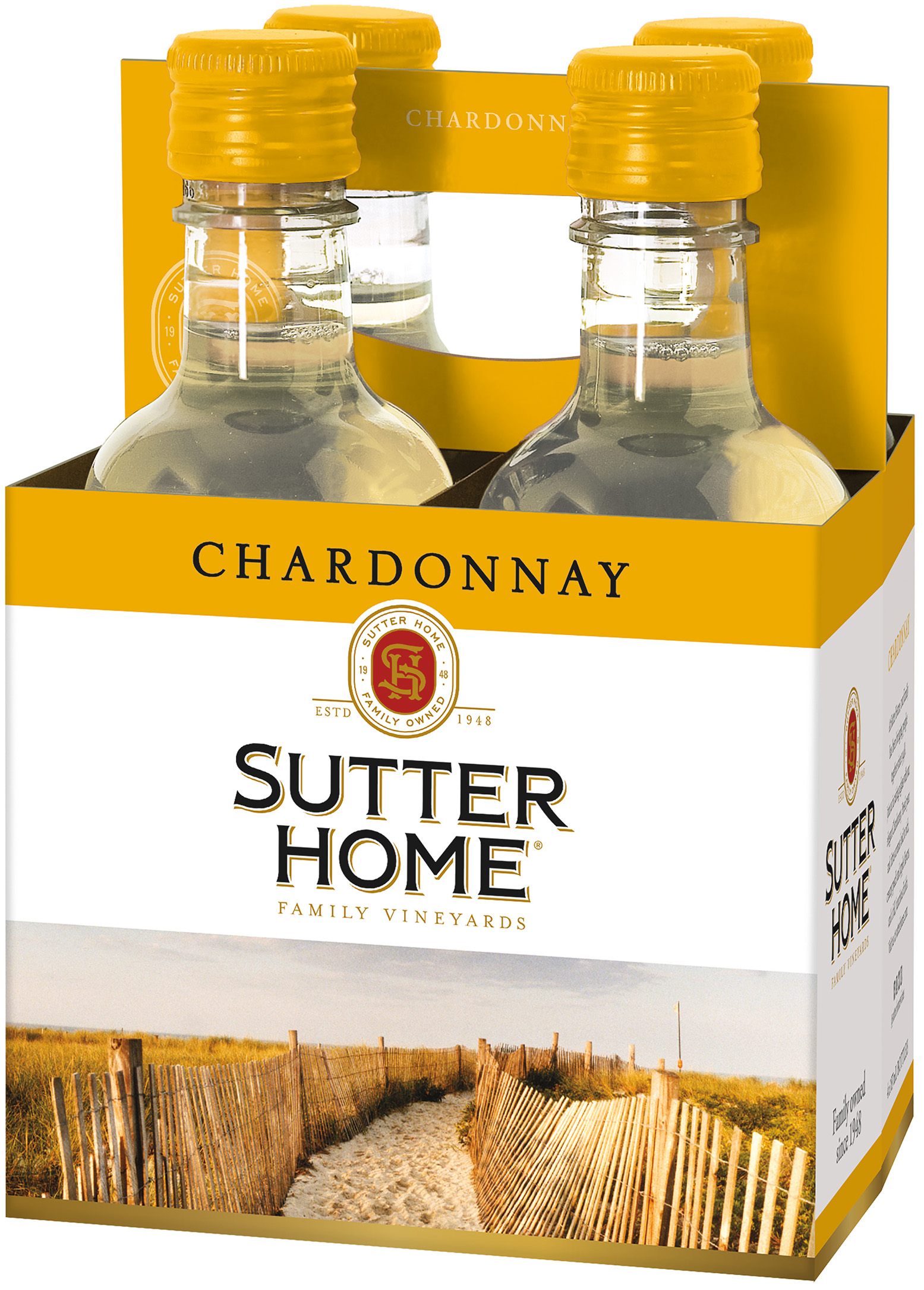 Sutter Home Chardonnay 4 Pack 4 pack of 187 ml Bottle