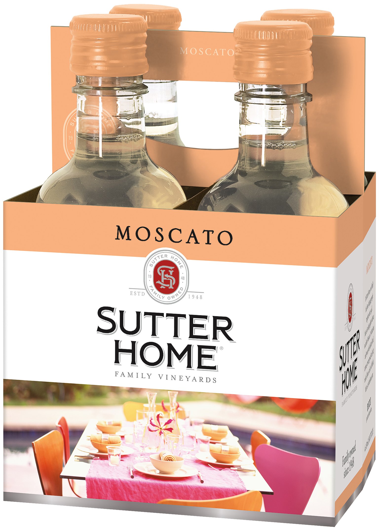 Sutter Home Moscato 4 Pack 4 pack of 187 ml Bottle