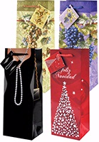 Wrap Art 1 Bottle Little Black Dress Ribbon Handle