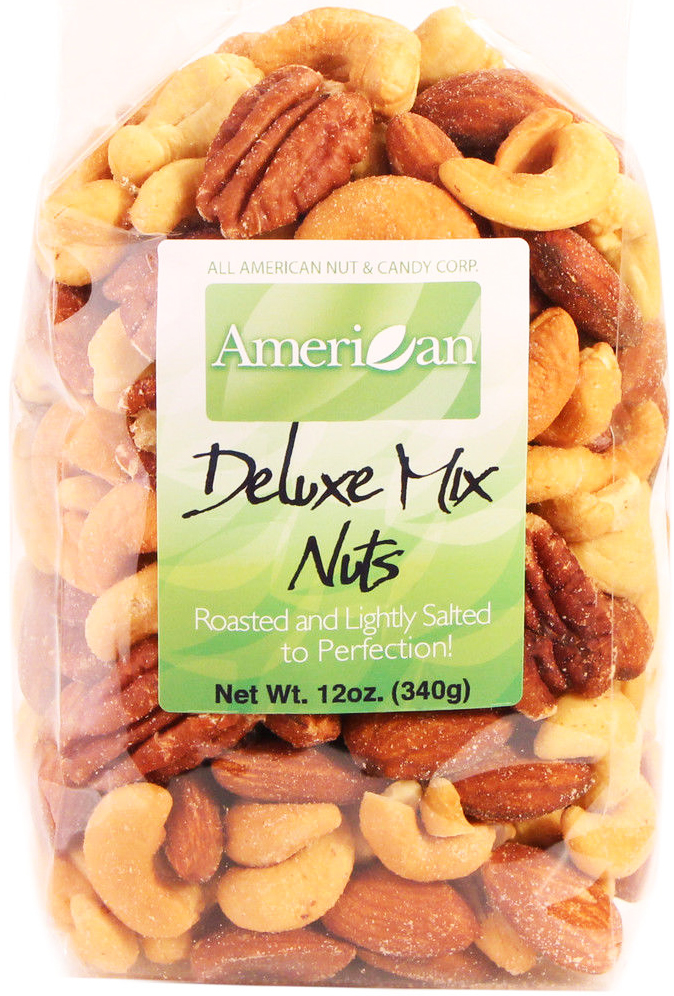 All American Nut & Candy Roasted & Salted Deluxe Mixed Nuts Bag