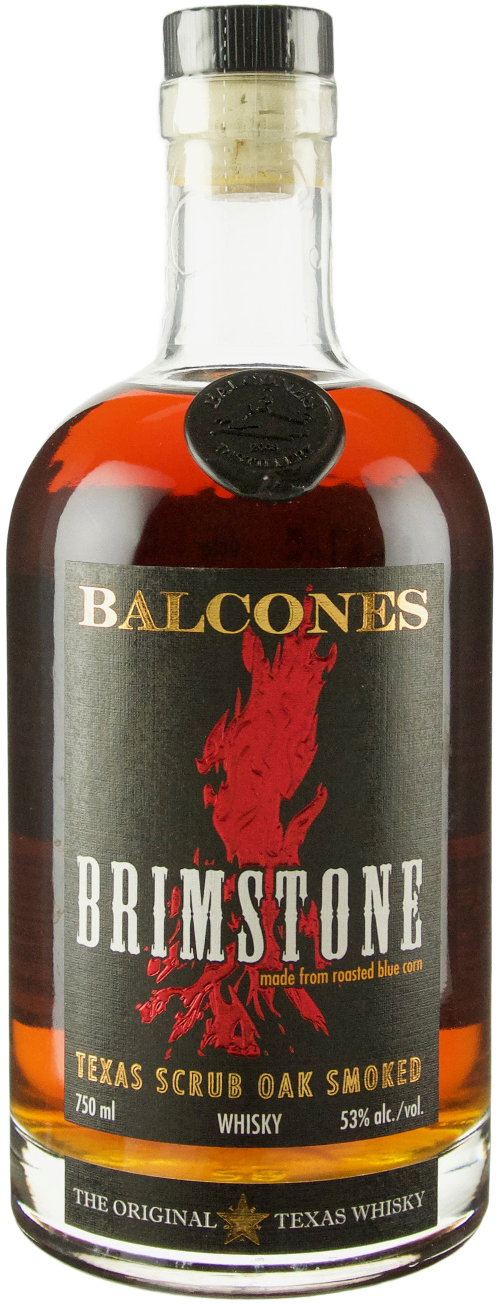 Balcones Brimstone Texas Scrub Oak Smoked Corn Whisky