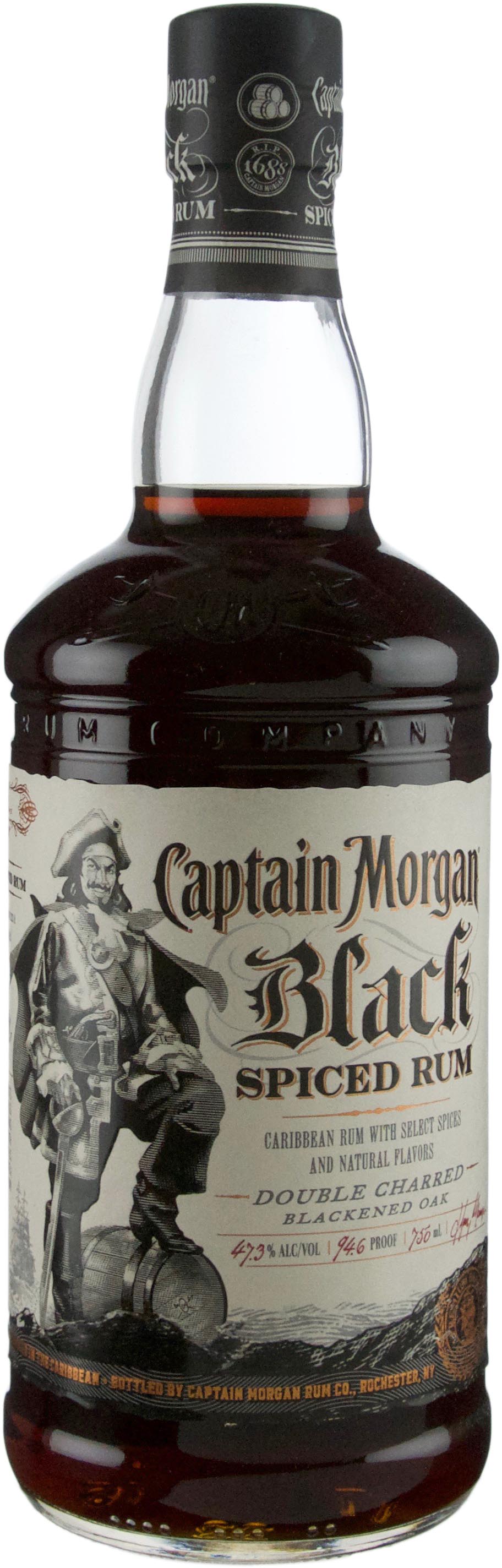 Captain Black Spiced Rum 750 ml Bottle