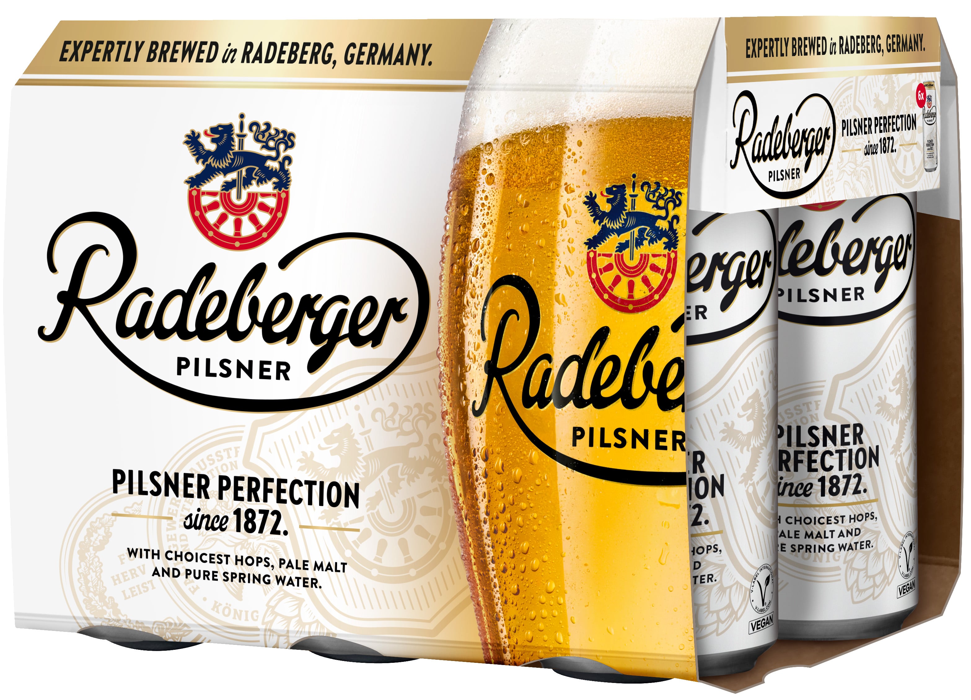 Biermarke ラベル ロールセット Radeberger Pilsner | 6 pack of 16.9 oz Can