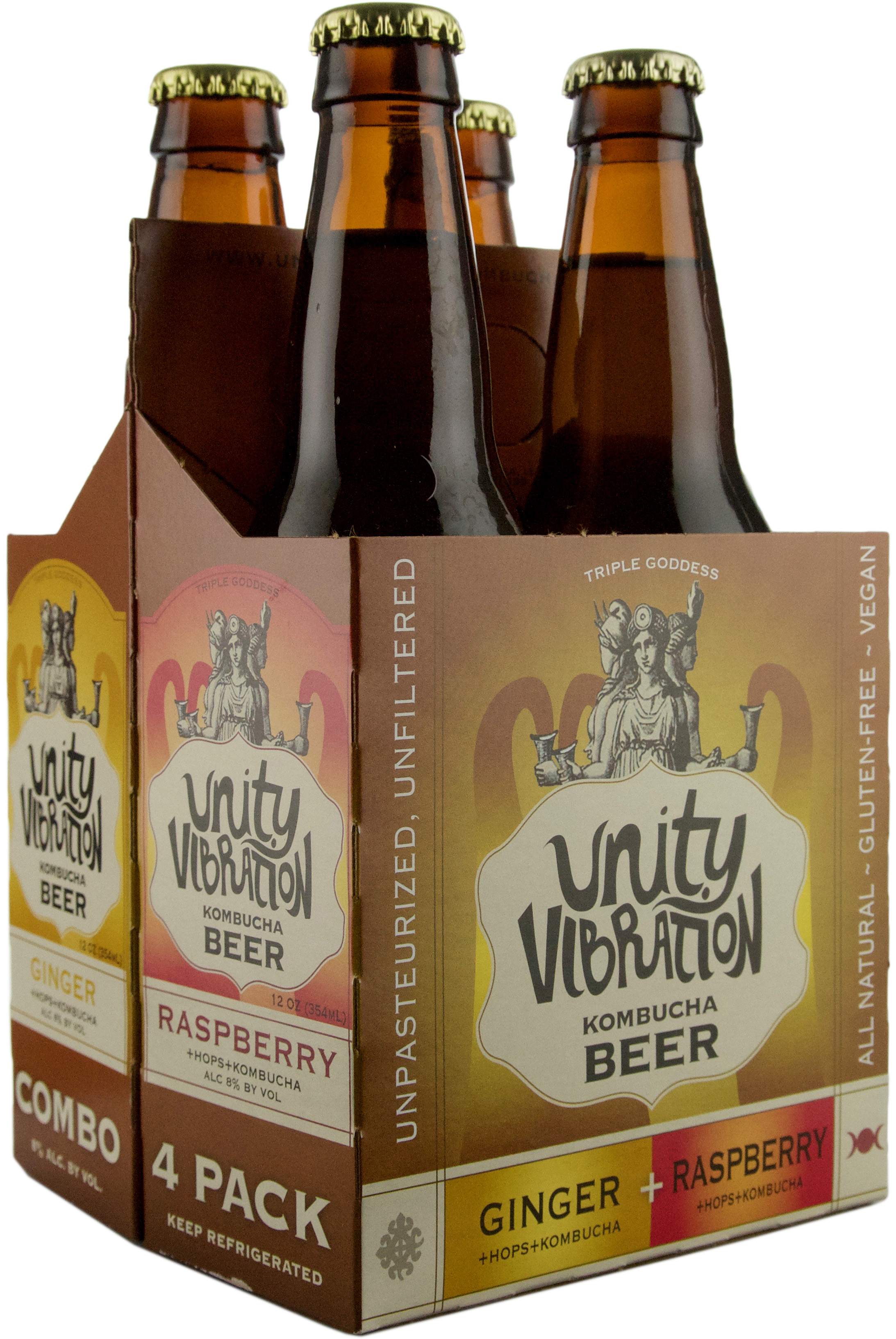 Unity Vibration Kombucha Ginger & Raspberry