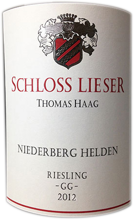 Thomas Haag Schloss Lieser Niederberg Helden Riesling Grosses Gewachs 2012