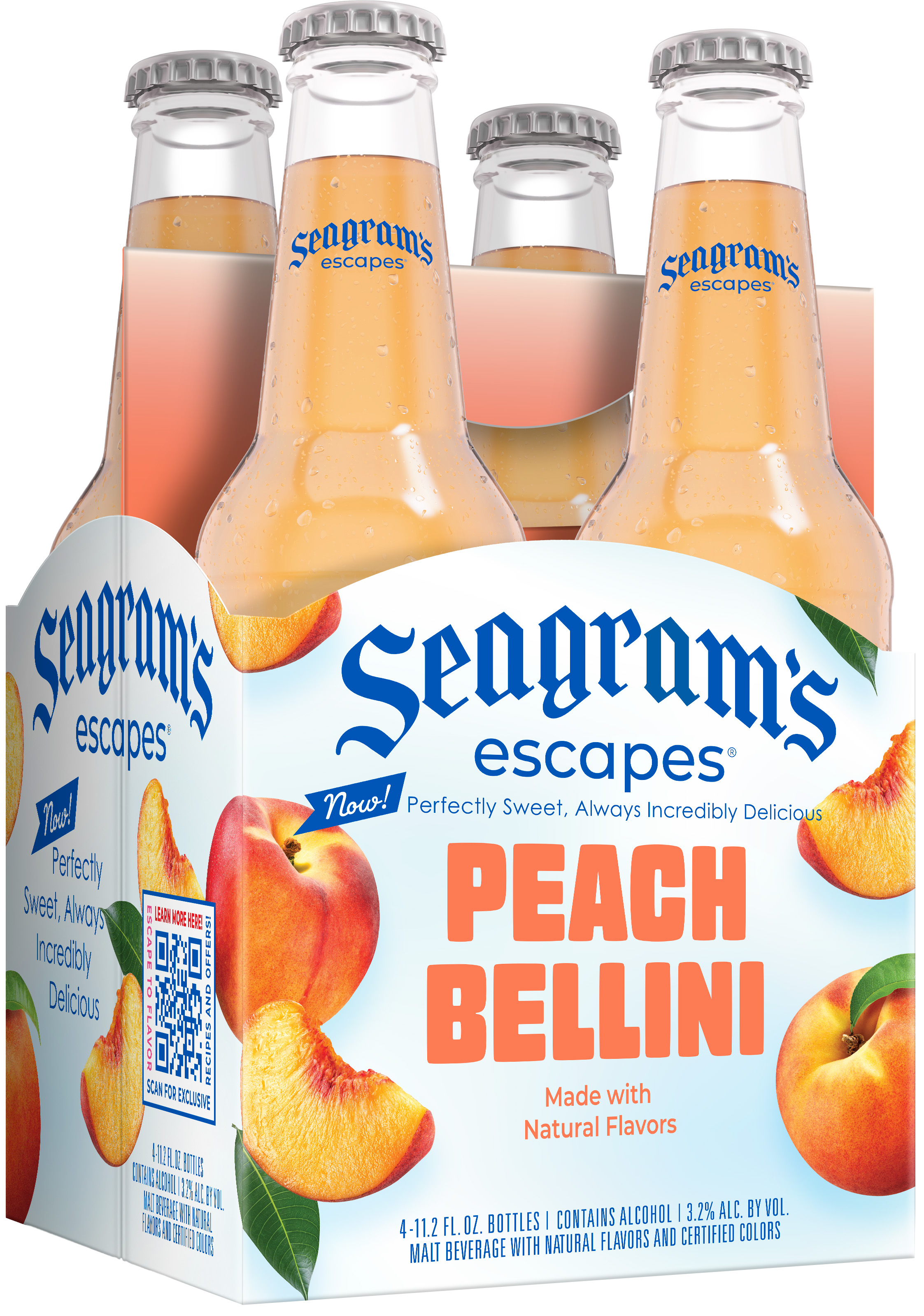 Seagram's Peach Bellini 4 pack of 11.2 oz Bottle
