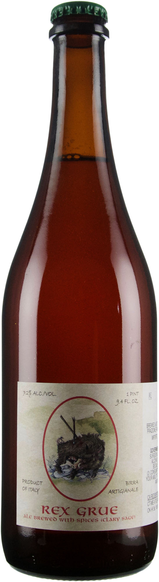 Birra Montegioco Rex Grue Ale With Clary Sage