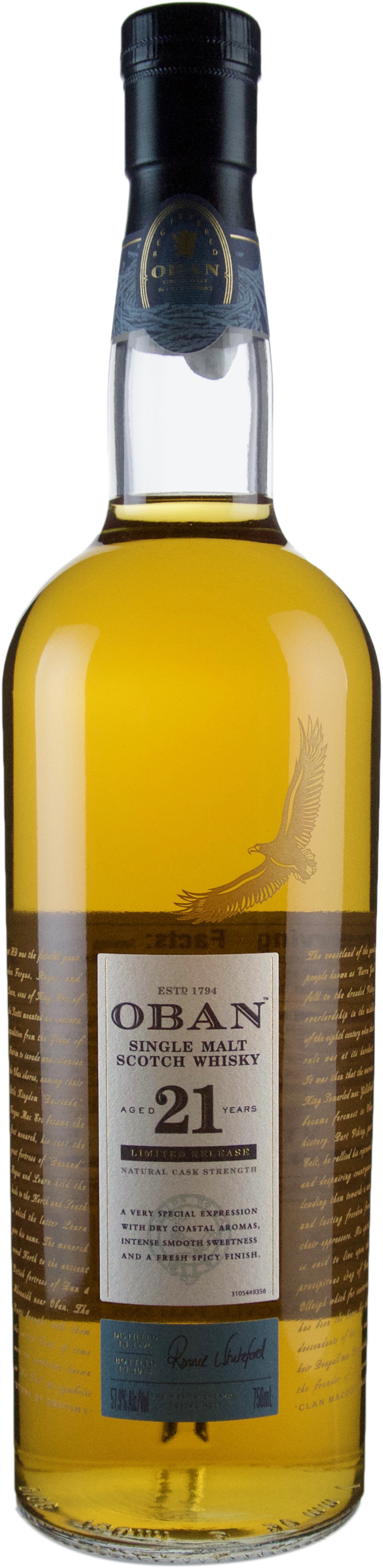 Oban 21 year old Limited Release 2018