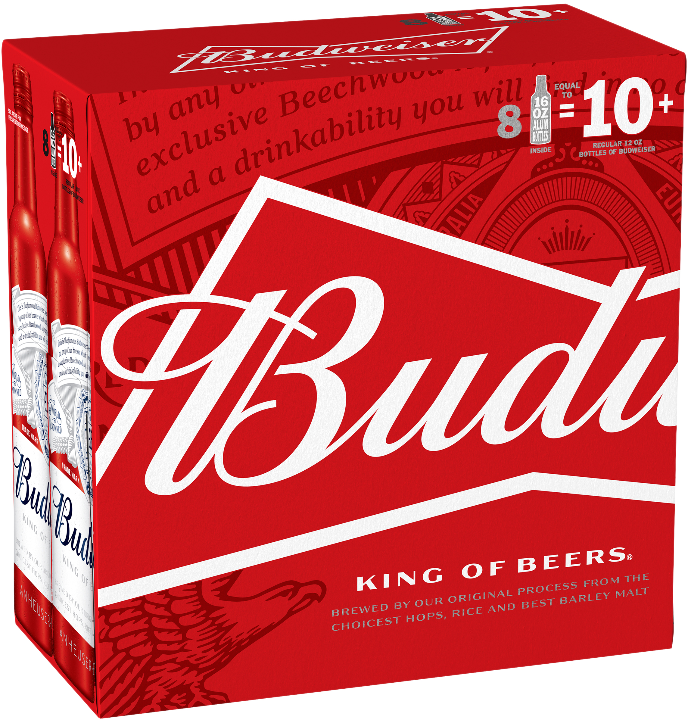 Budweiser | 8 pack of 16 oz Bottle
