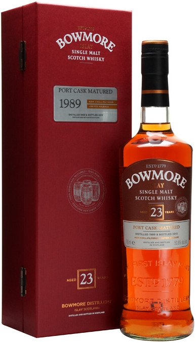 Bowmore 23 year old Port Cask Matured Cask Strength 1989