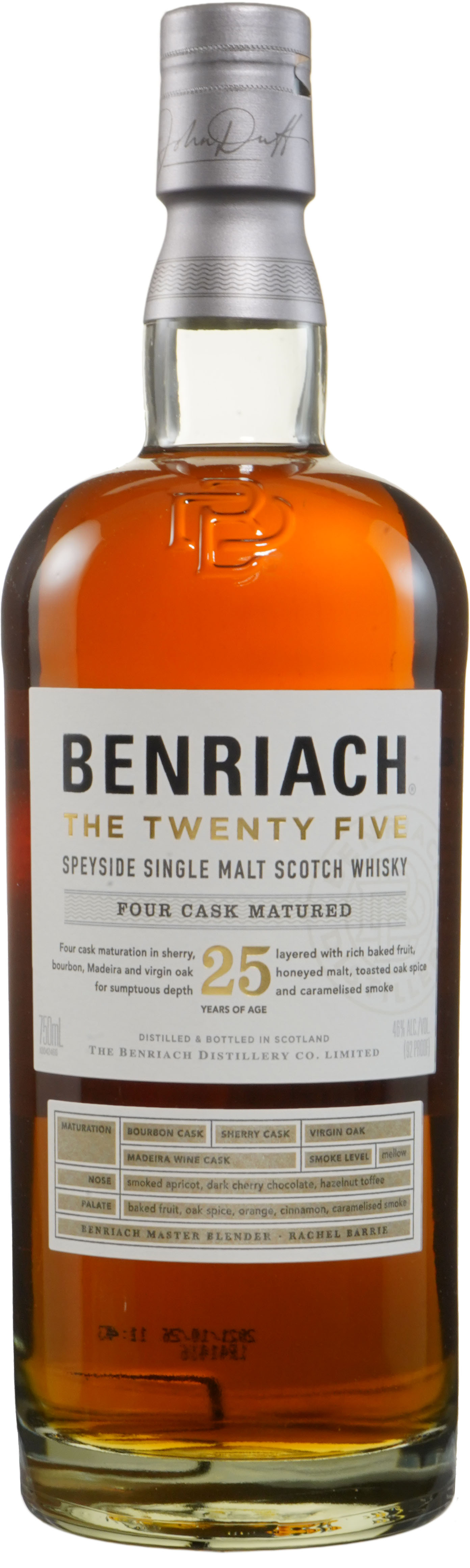 BenRiach Authenticus 25 year old Heavily Peated