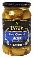 Tassos Blue Cheese Stuffed Green Olives 34.2 oz