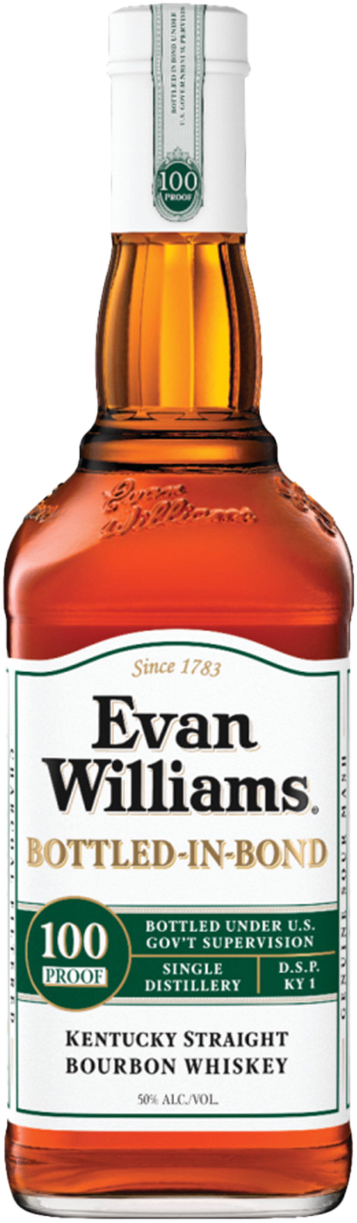 Evan Williams White Label 100 Proof Bourbon Bottled in Bond