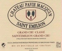 Chateau Pavie Macquin Saint Emilion 1995