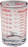 Wrap Art Measured Glass 4oz Measured Markings Ounces and Milliliters