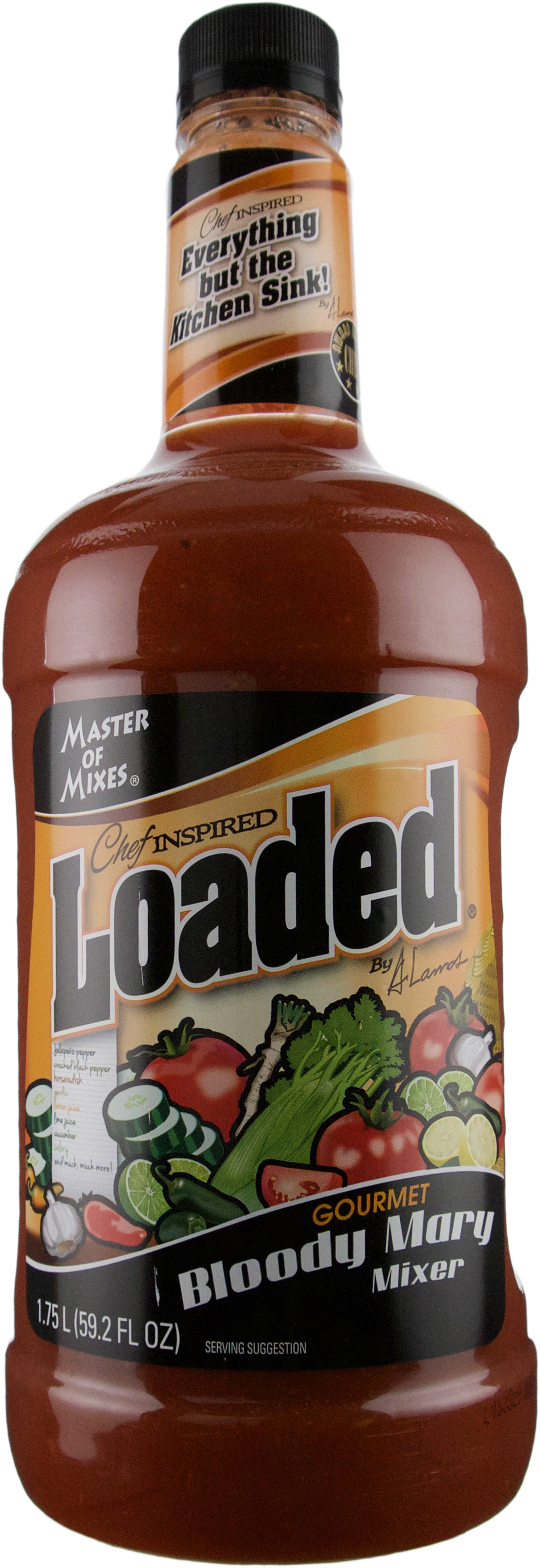 Master of Mixes Loaded Gourmet Bloody Mary Mix 1.75 L Plastic