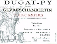 Bernard Dugat Py Gevrey Chambertin Champeaux 2012