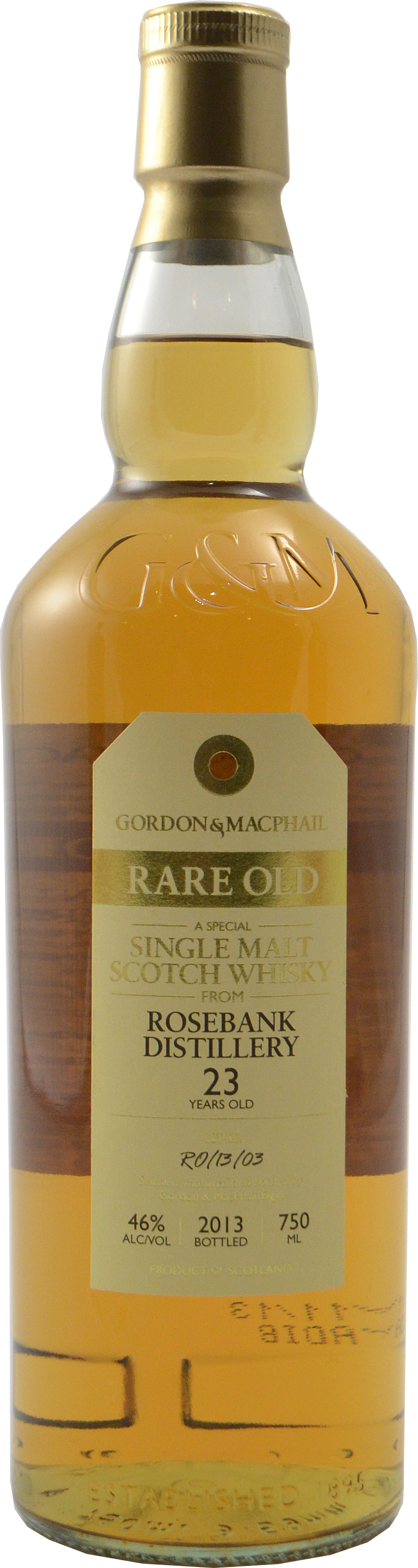 Gordon & Macphail Old & Rare Rosebank 23 year old from RF Sherry Hoggie 1989