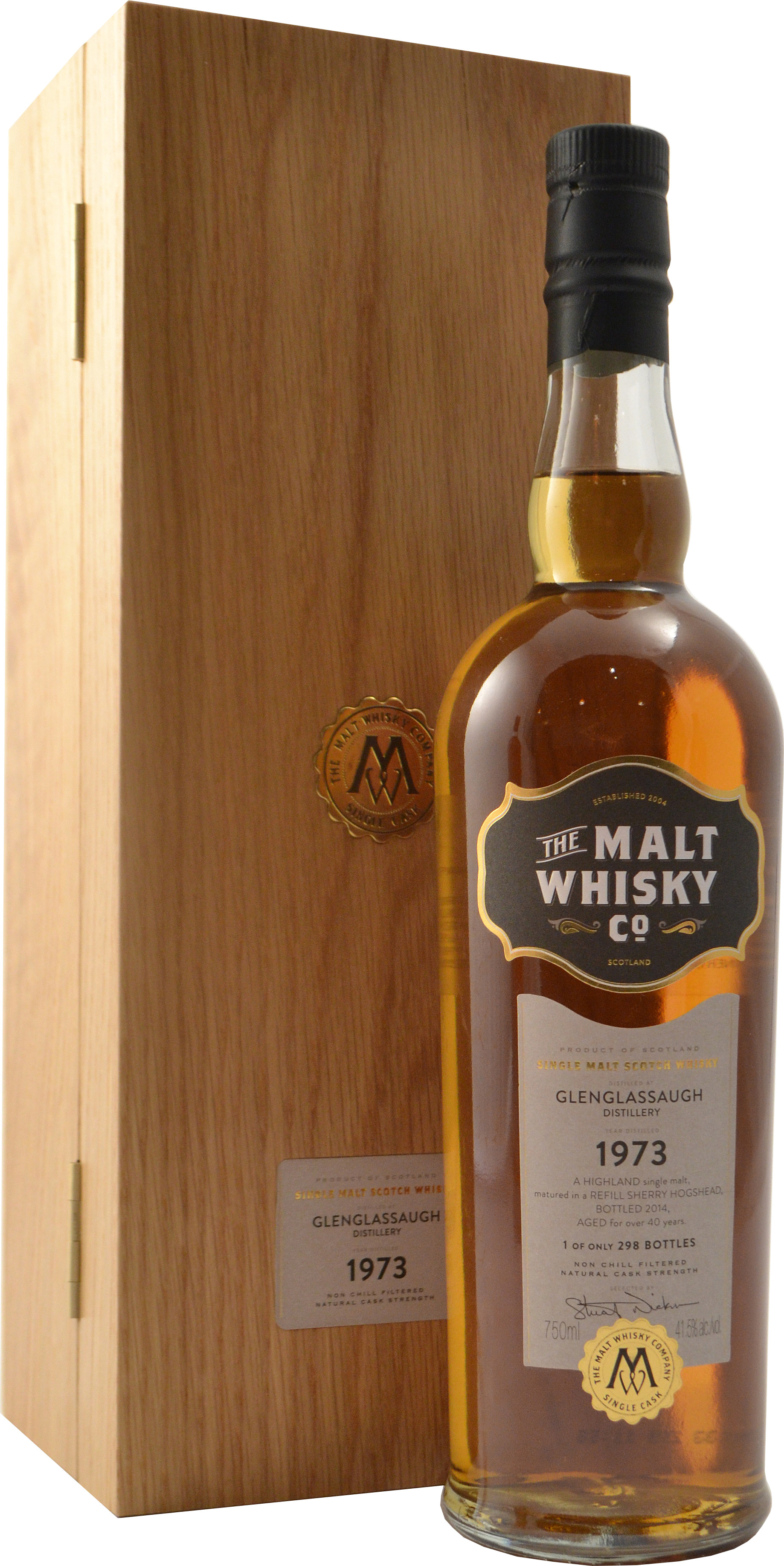 Malt Whiskey Company Glenglassaugh 40 year old from Refill Sherry Hoggie 1973