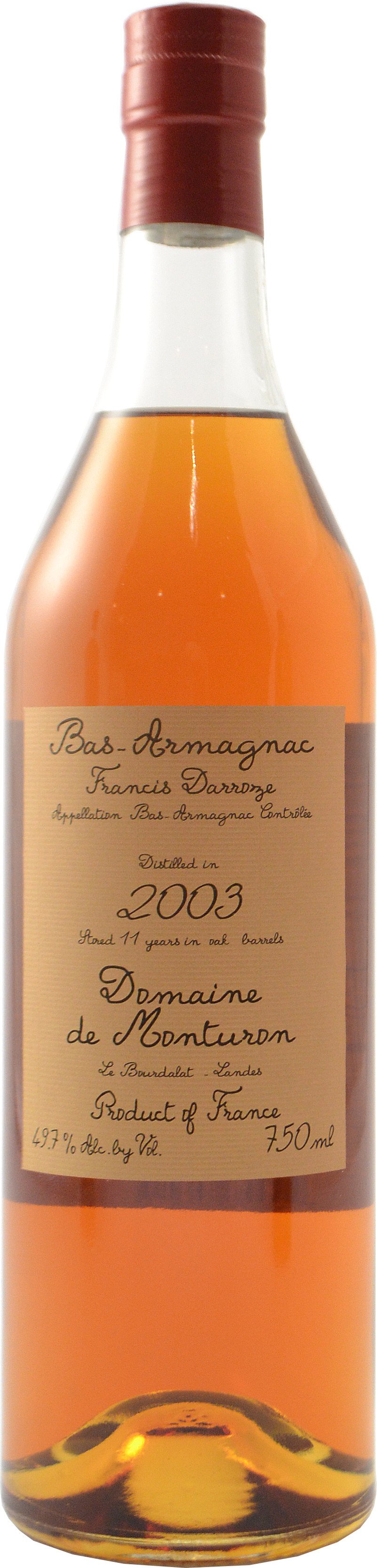 Darroze Domaine de Monturon Armagnac 2004