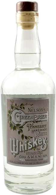 Nelson's Greenbrier Tennessee Handmade White Whiskey