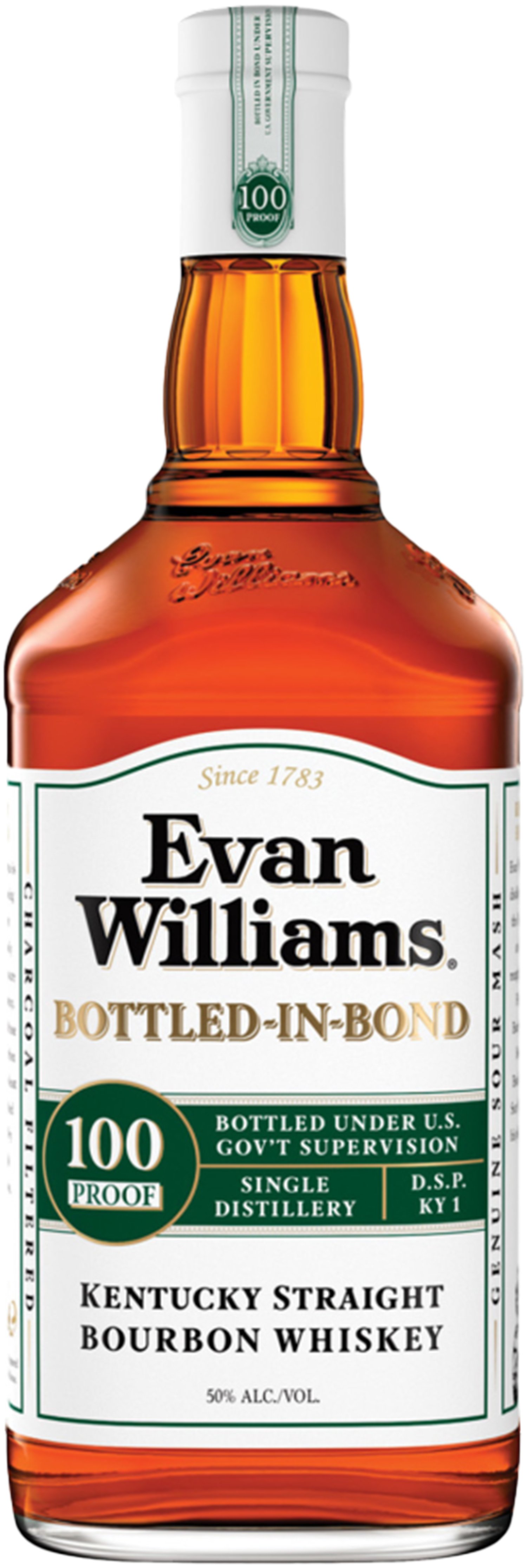Evan Williams White Label 100 Proof Bourbon Bottled in Bond