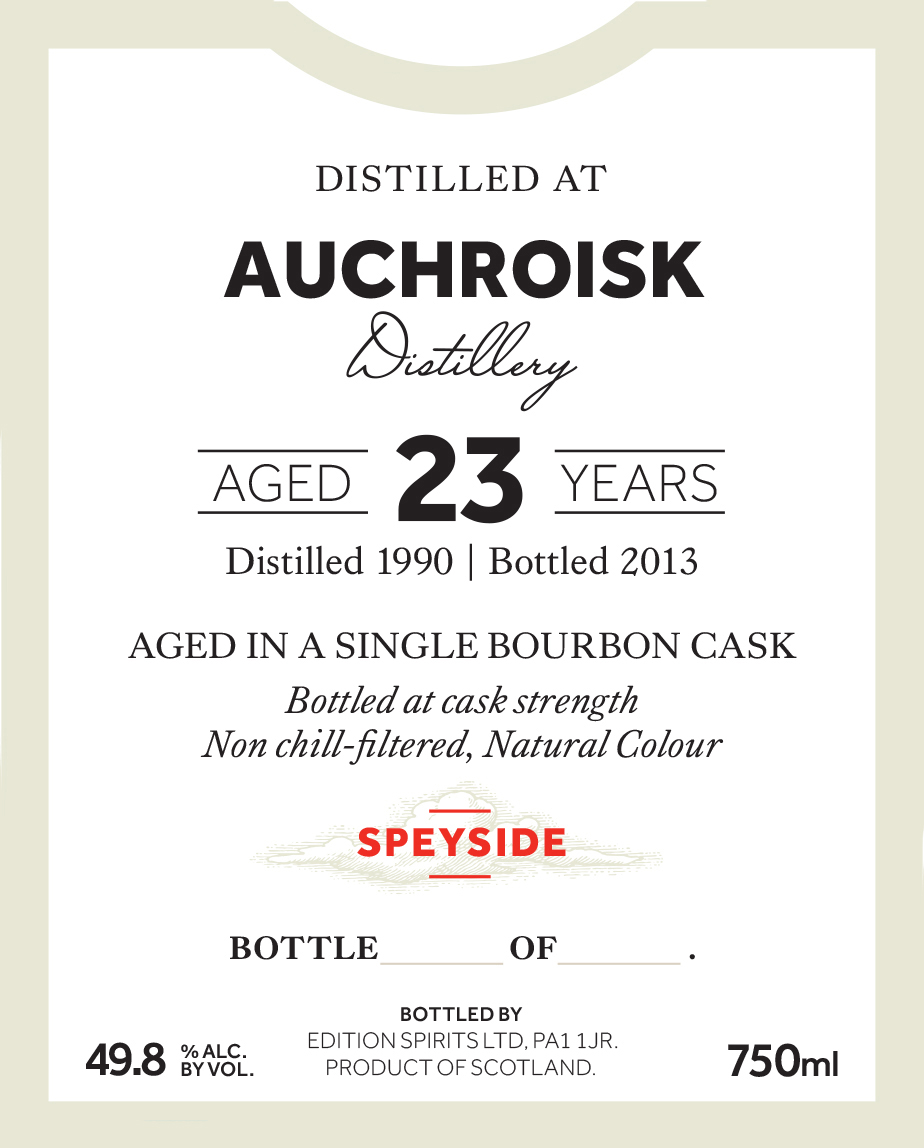 First Editions Auchroisk 23 year old 1991