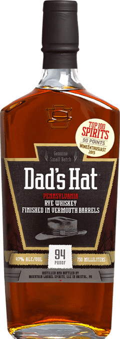 Dad's Hat Pennsylvania Rye Whiskey Finished in Vya Sweet Vermouth Barrel