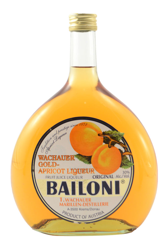 Bailoni Wachauer Gold Marillenlikor Apricot Liqueur | 750 ml Bottle