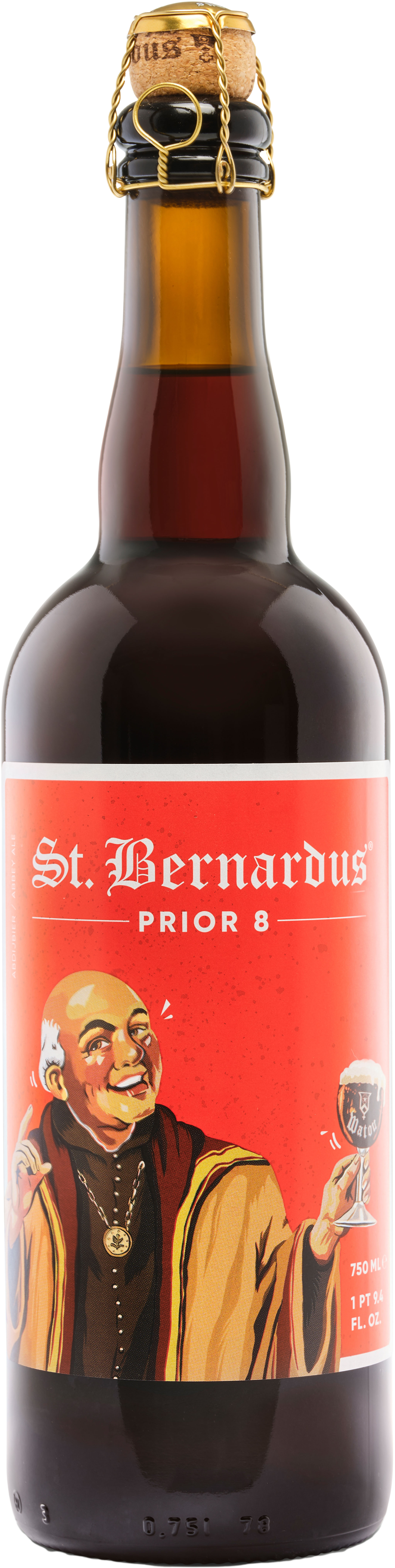 Empty 12oz Craft Beer Bottle Belgium St Bernardus Tripel