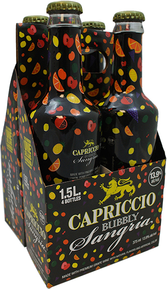 Capriccio Bubbly Sangria Red 4 Pack | 4 pack of 375 ml Bottle