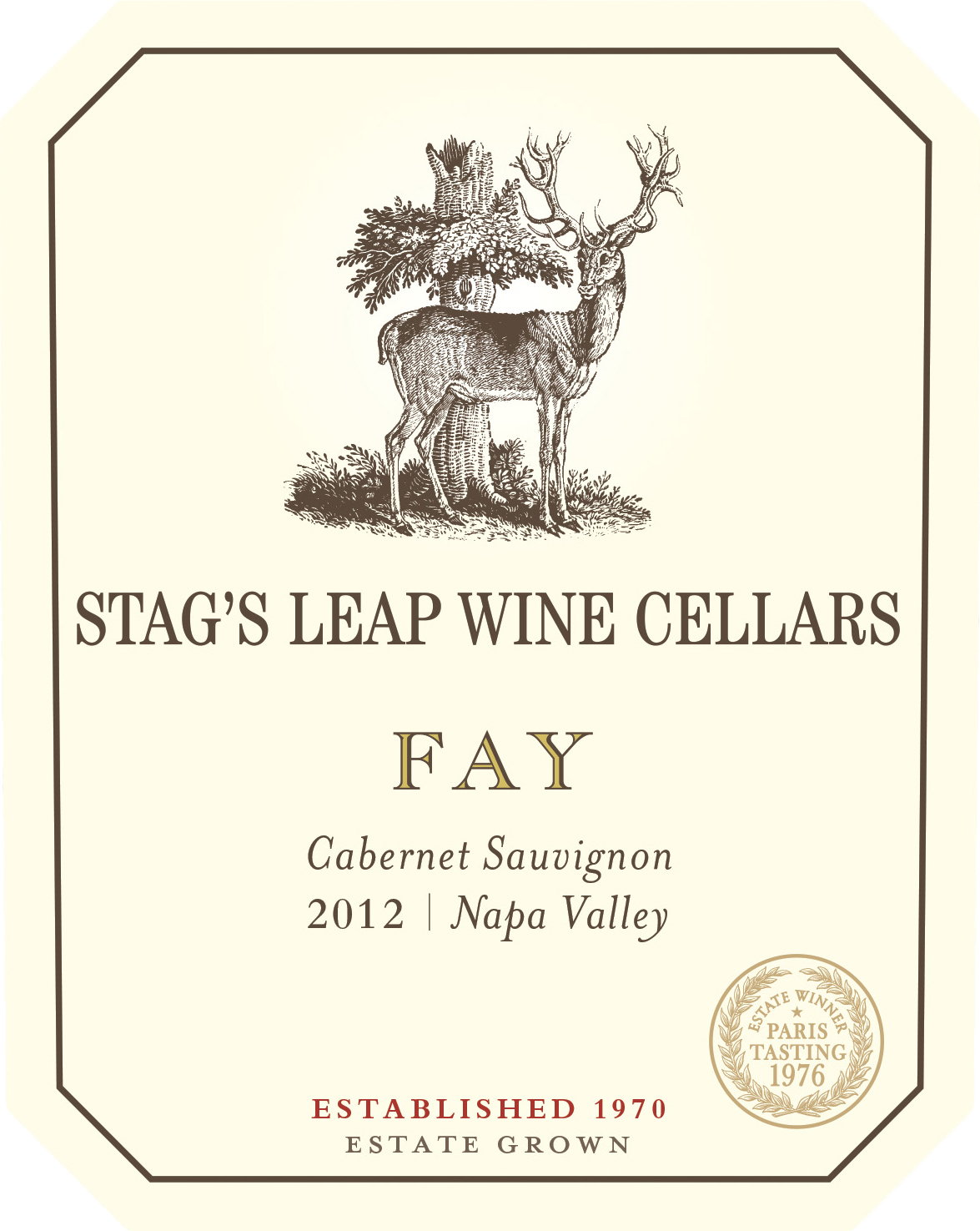 Stag's Leap Wine Cellars Cabernet Sauvignon Fay 2012