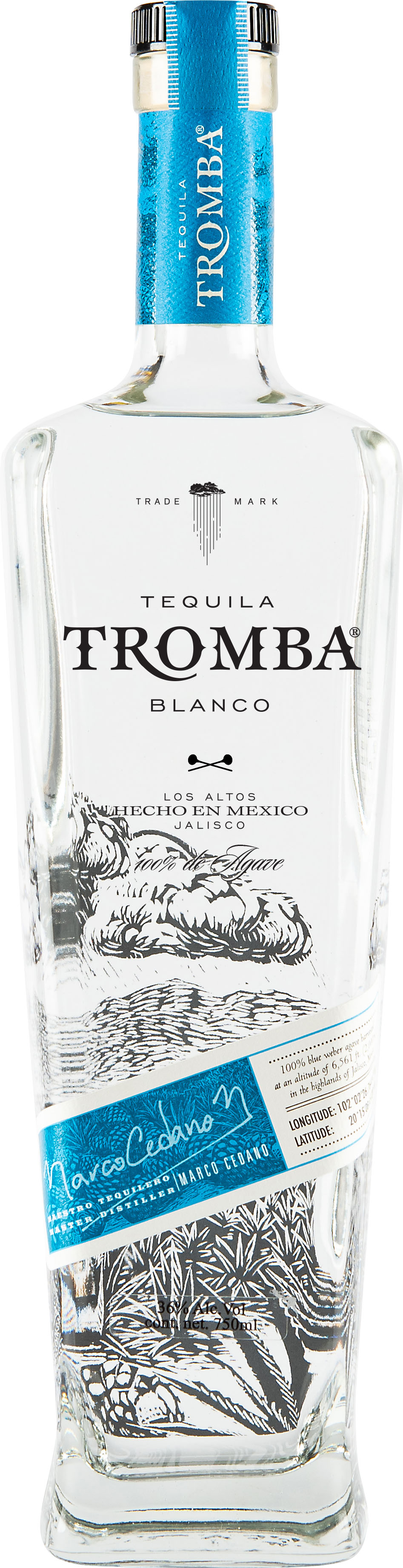 Tromba Blanco Tequila 750 ml Bottle