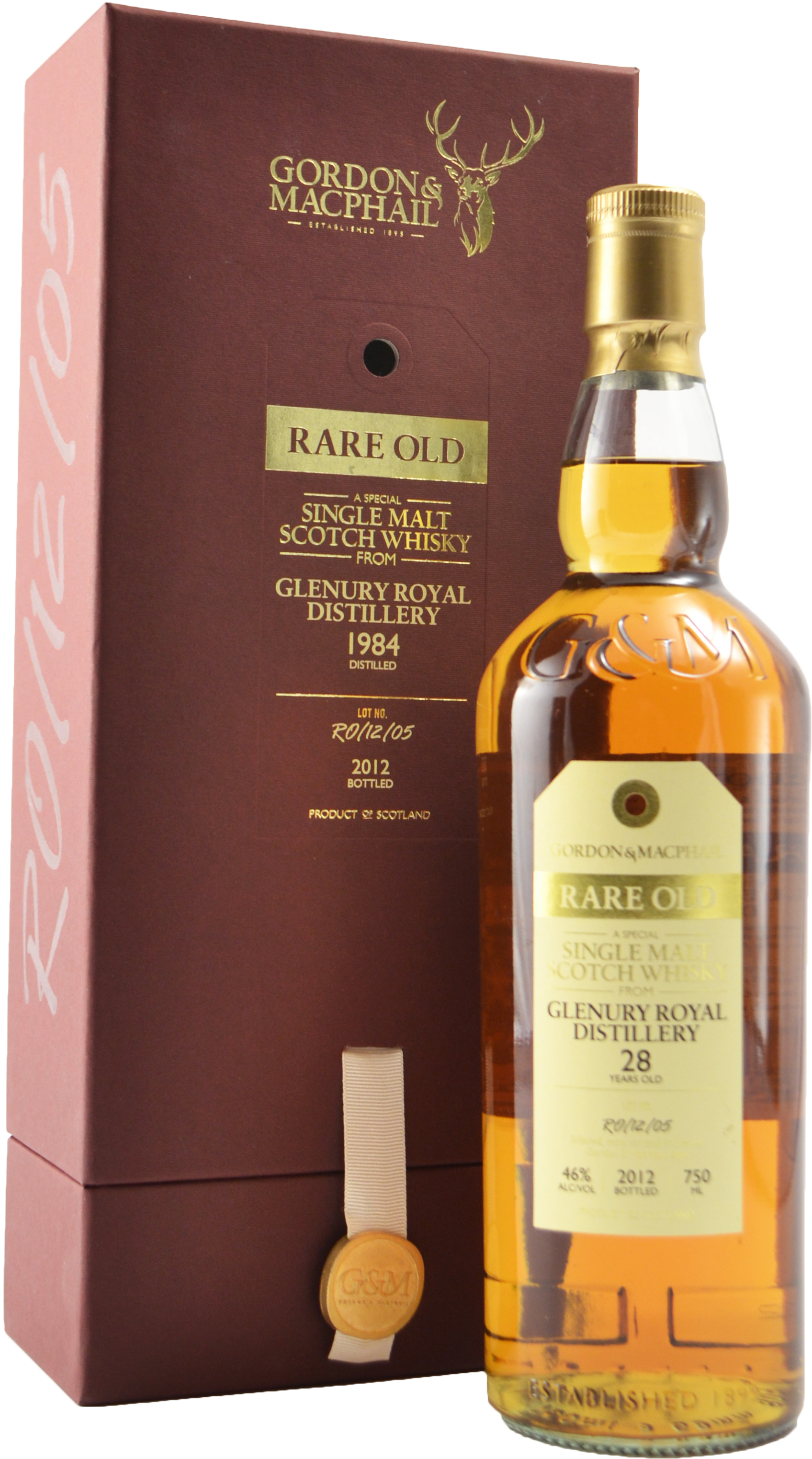 Gordon & Macphail Glenury Royal 28 year old Old & Rare 1984