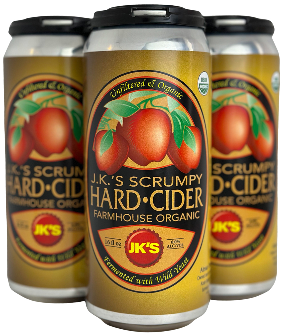 JK's Farmhouse Ciders Scrumpy | 4 pack of 16 oz Can