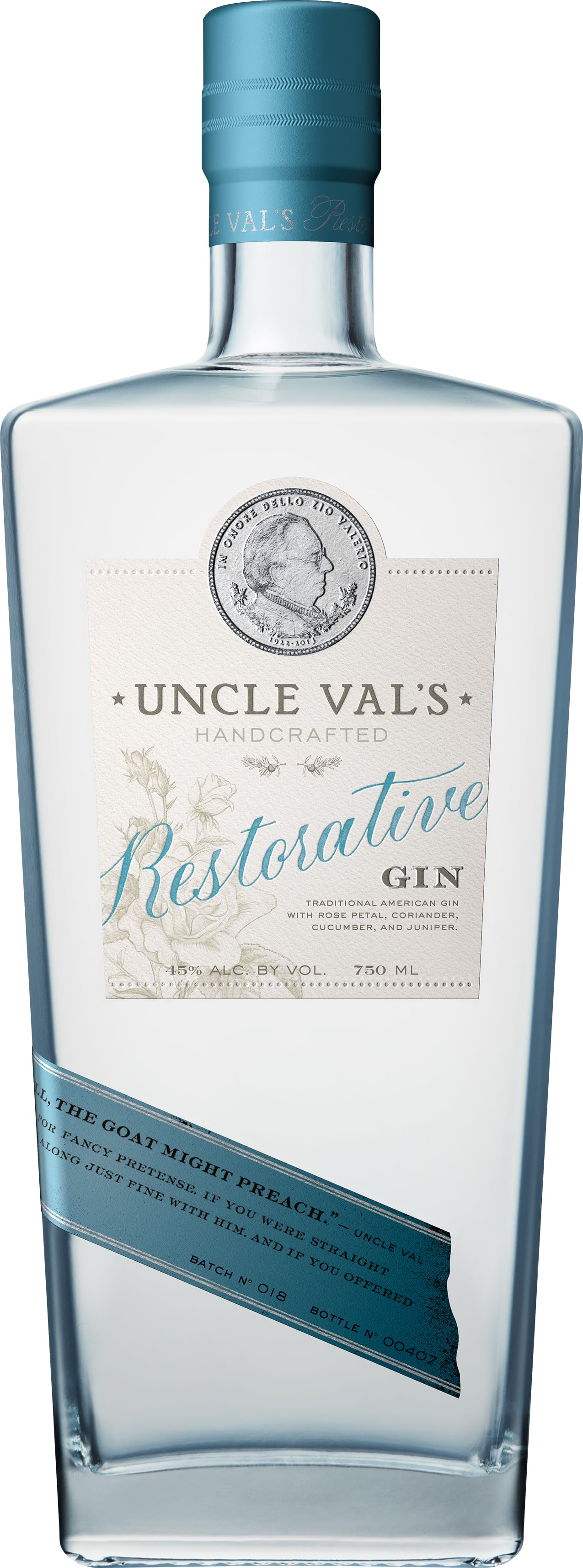 Uncle Val's Restorative Gin | 750 ml Bottle