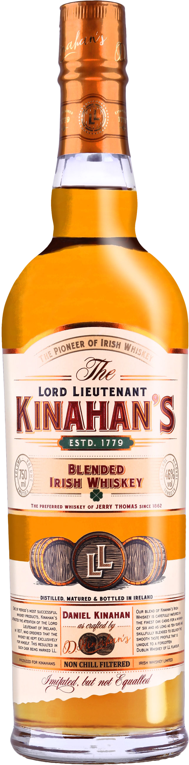 Lord Lieutenant Kinahan's Blended Irish Whiskey