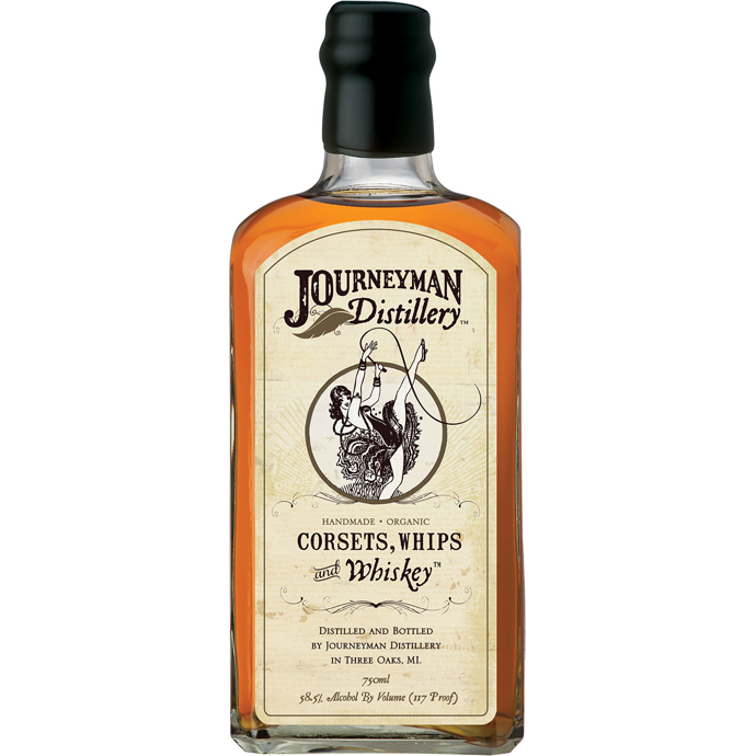 Journeyman Distillery Corsets Whips and Whiskey Barrel Strength Wheat Whiskey Limited Release