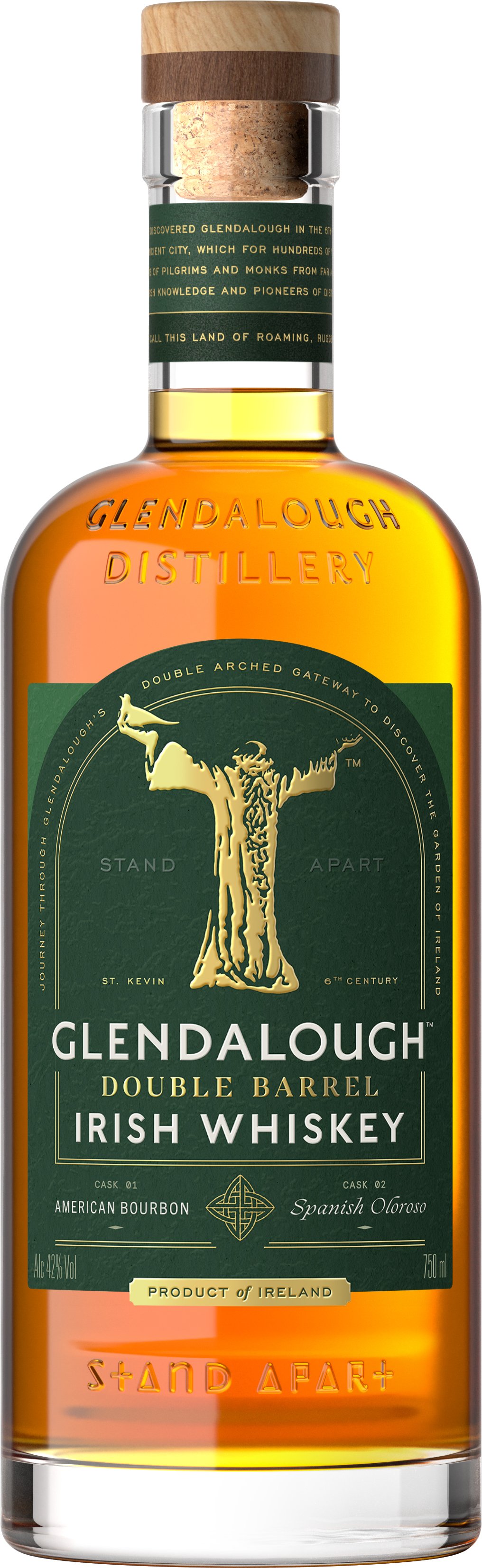 Glendalough Double Barrel Irish Single Grain Whiskey