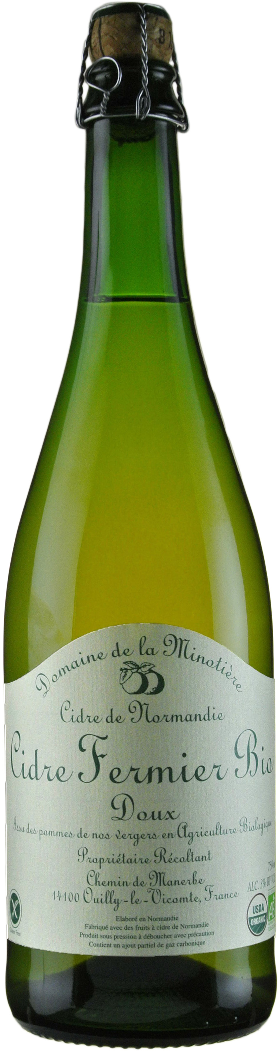 Domaine De La Minotiere Cidre Fermier Doux
