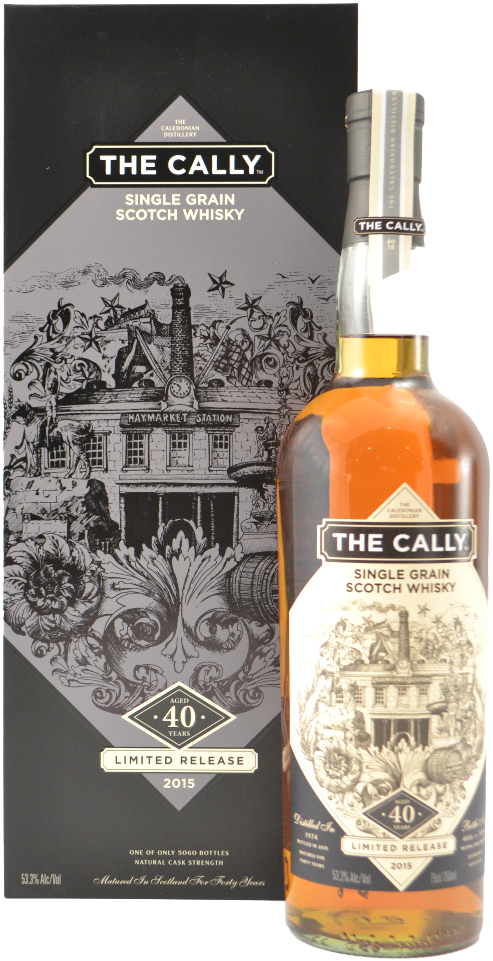 The Cally 40 year old Single Grain 2015 Limited Release from Caledonian Distillery 1974